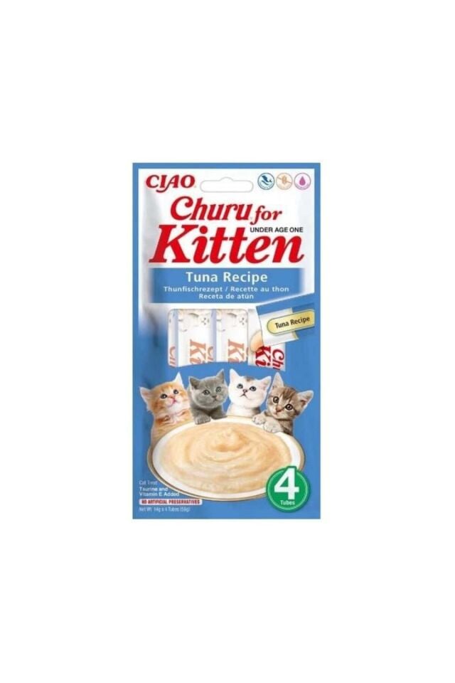 Churu Yavru Kediler İçin Tuna Balıklı Krema Ödül Maması