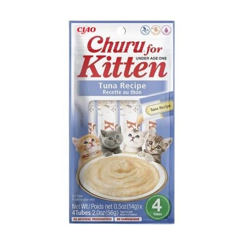 İnaba Ciao Churu Cream Kitten Ton Balıklı Kedi Krema Ödül Maması 4x14gr