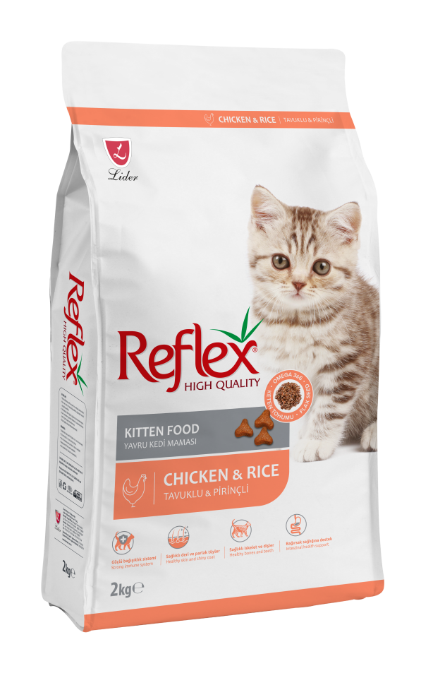 Reflex Tavuklu ve Pirinçli Yavru Kedi Maması 2kg