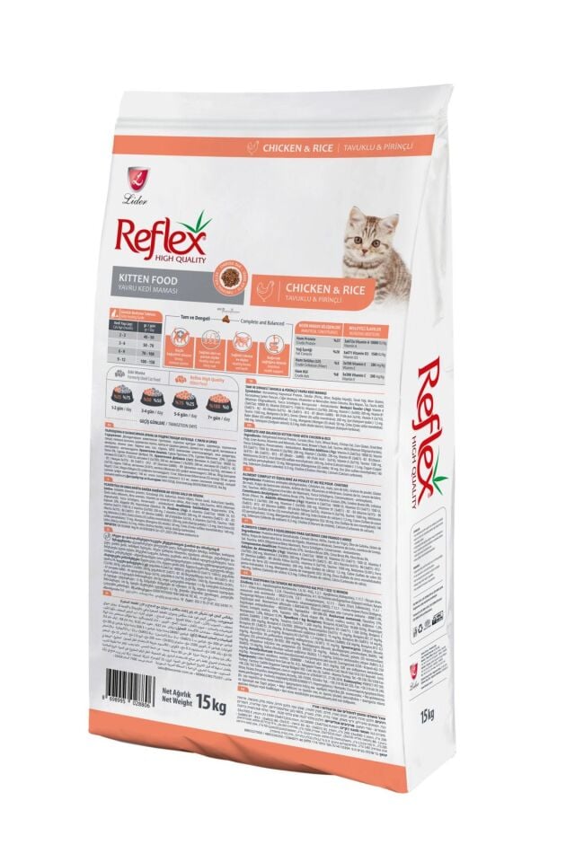 YAVRU KEDİ KİTTEN TAVUKLU PİRİNÇLİ 15 KG 1 ADET