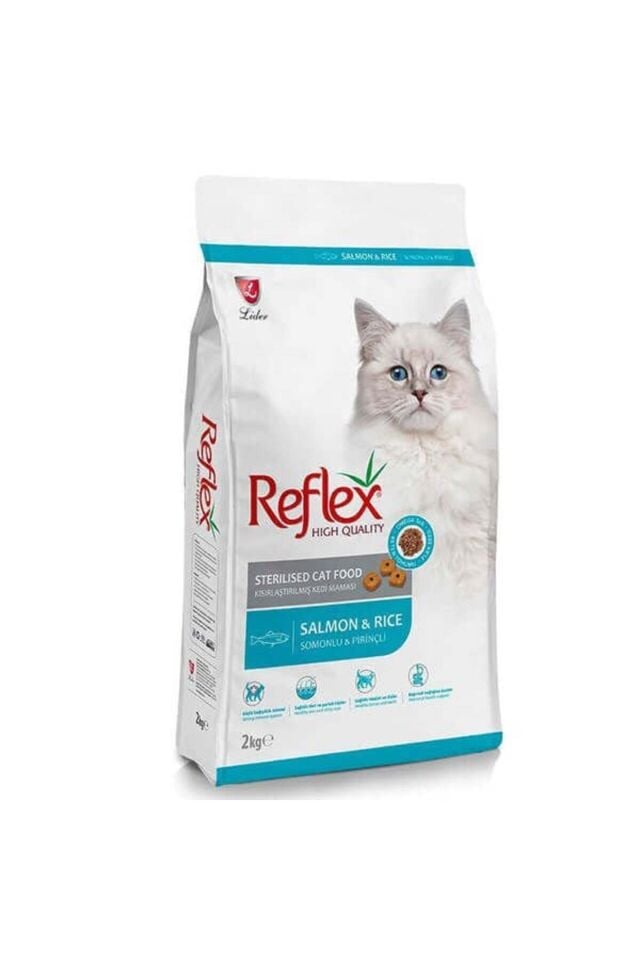 Kısırlaştırılmış / Sterilised Somonlu ve Pirinçli Kedi Maması 2 kg