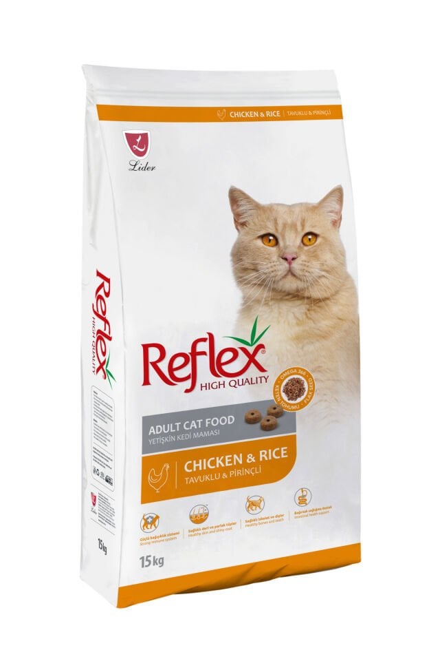 Tavuklu ve Pirinçli Yetişkin Kedi Maması 15 kg