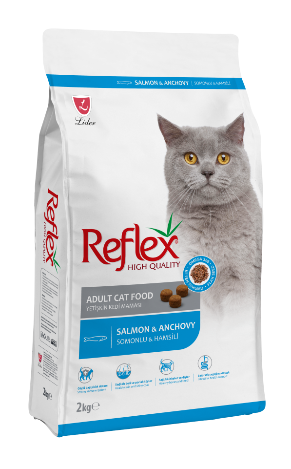 Reflex Somonlu ve Hamsili Yetişkin Kedi Maması 2 kg