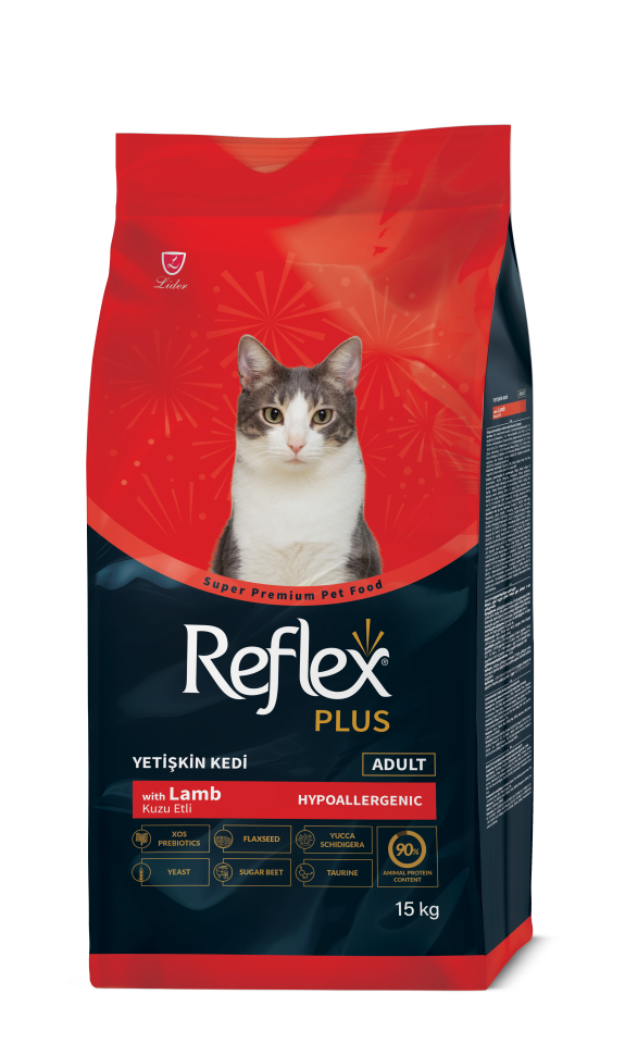 Reflex Plus Kuzu Etli Yetişkin Kedi Maması 15 Kg