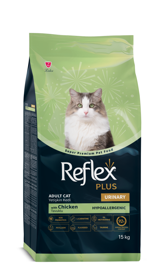 Reflex Plus Urinary Tavuklu Yetişkin Kedi Maması 15kg