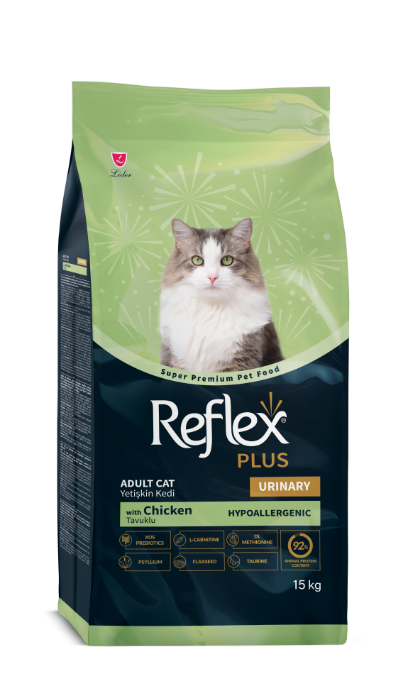 Reflex Plus Urinary Tavuklu Yetişkin Kedi Maması 15kg