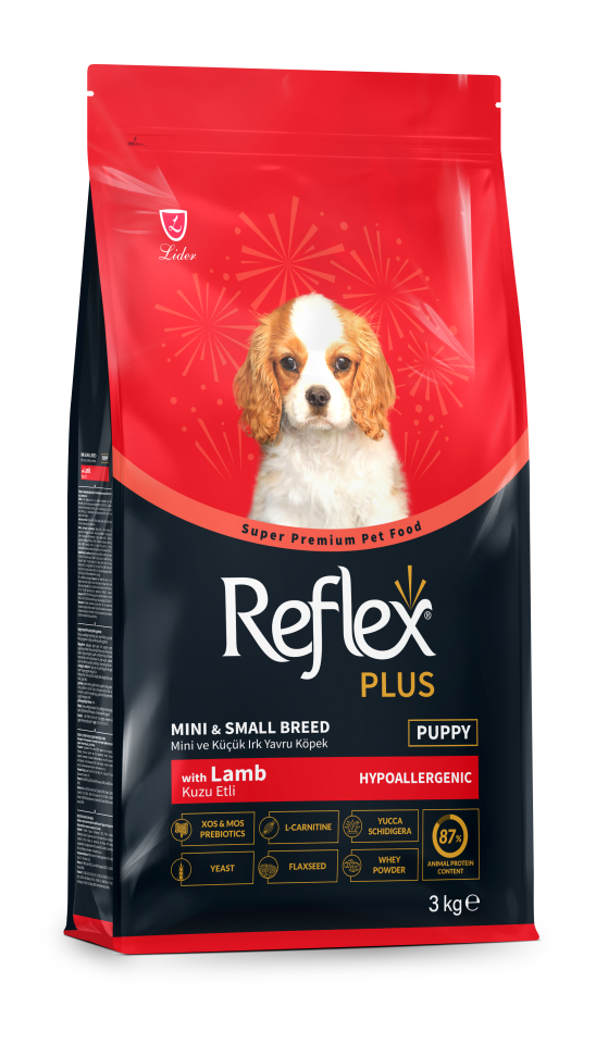 Reflex Plus Hipoalerjenik Mini Irklar için Kuzu Etli Yavru Köpek Maması 3 kg