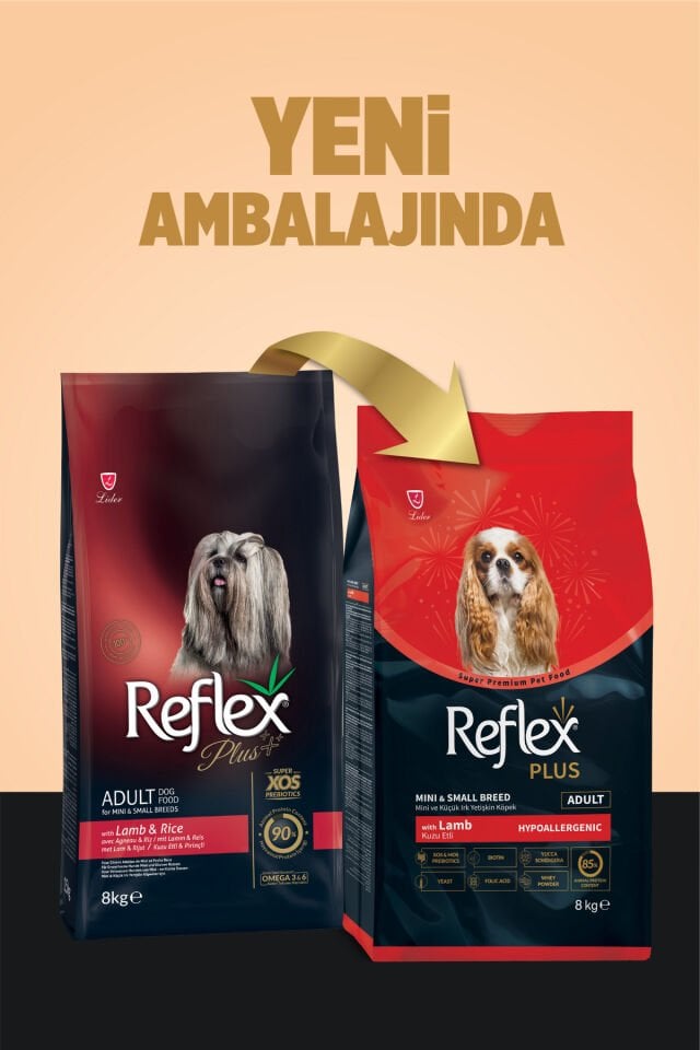 Plus Hipoalerjenik Mini ve Küçük Irklar için Kuzu Etli Yetişkin Köpek Maması 8 kg
