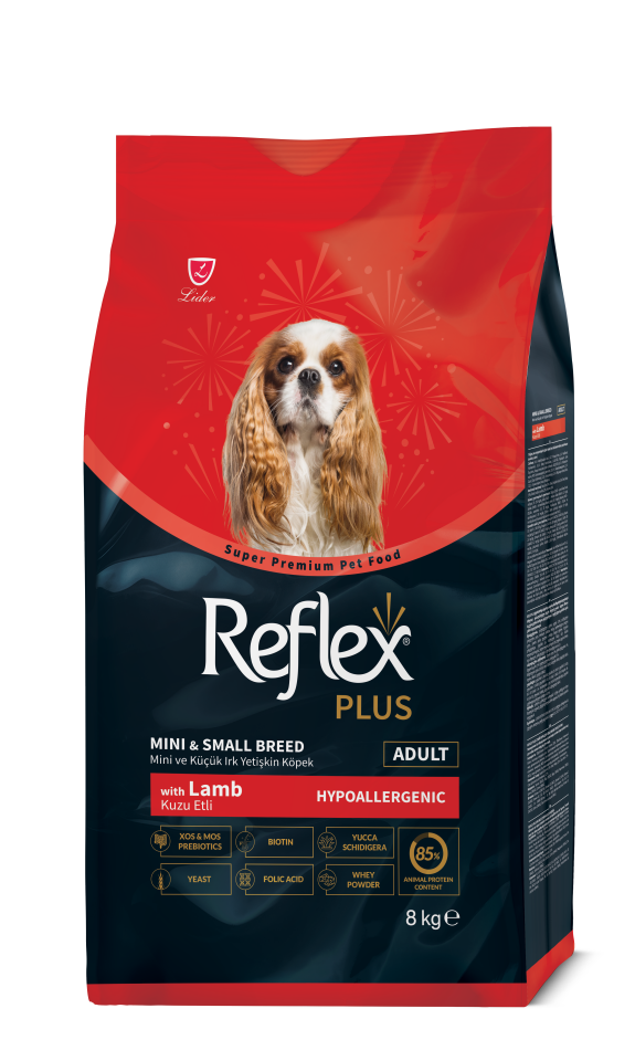 Reflex Plus Hipoalerjenik Mini Irklar için Kuzu Etli Yetişkin Köpek Maması 8 kg