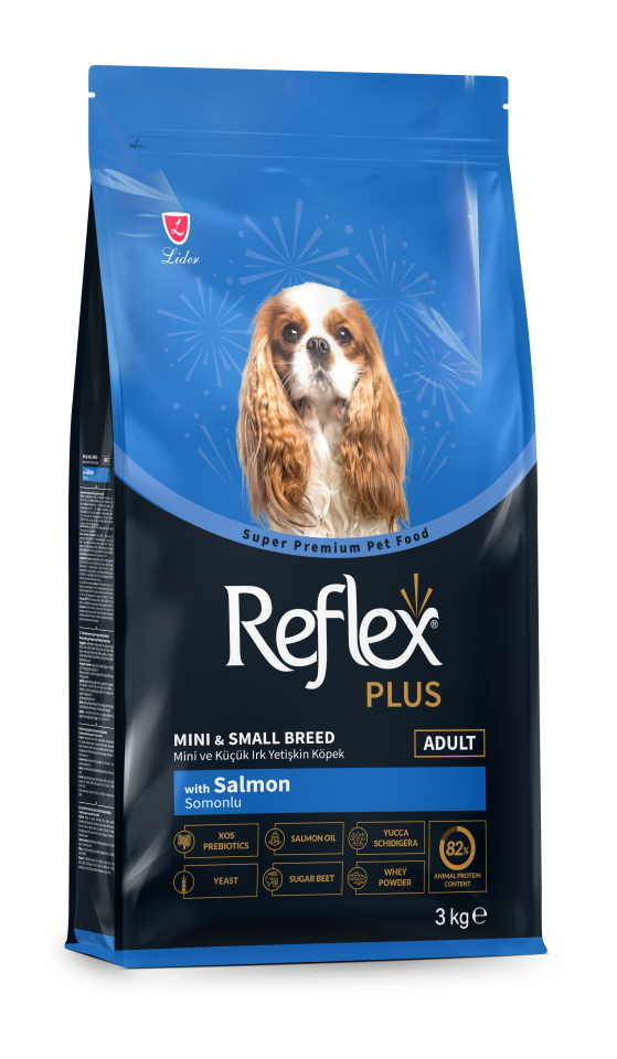 Reflex Plus Mini Irk Somonlu Yetişkin Köpek Maması 3 Kg