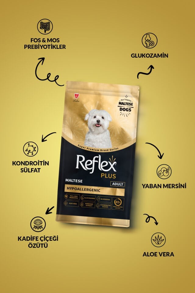 Plus Maltese Hipoalerjenik Yetişkin Köpek Maması 2 Kg