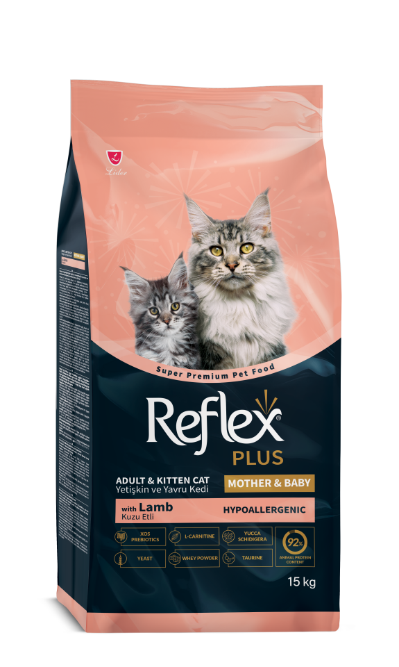 Reflex Plus Mother&Baby Kuzulu Ve Pirinçli Yavru Kedi Maması 15 Kg