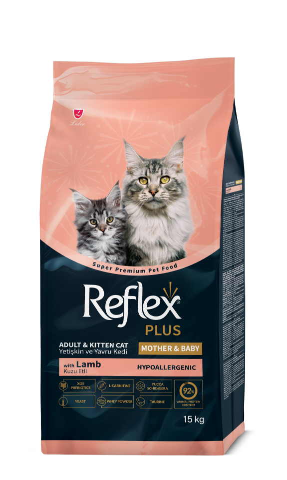 Reflex Plus Mother&Baby Kuzulu Ve Pirinçli Yavru Kedi Maması 15 Kg