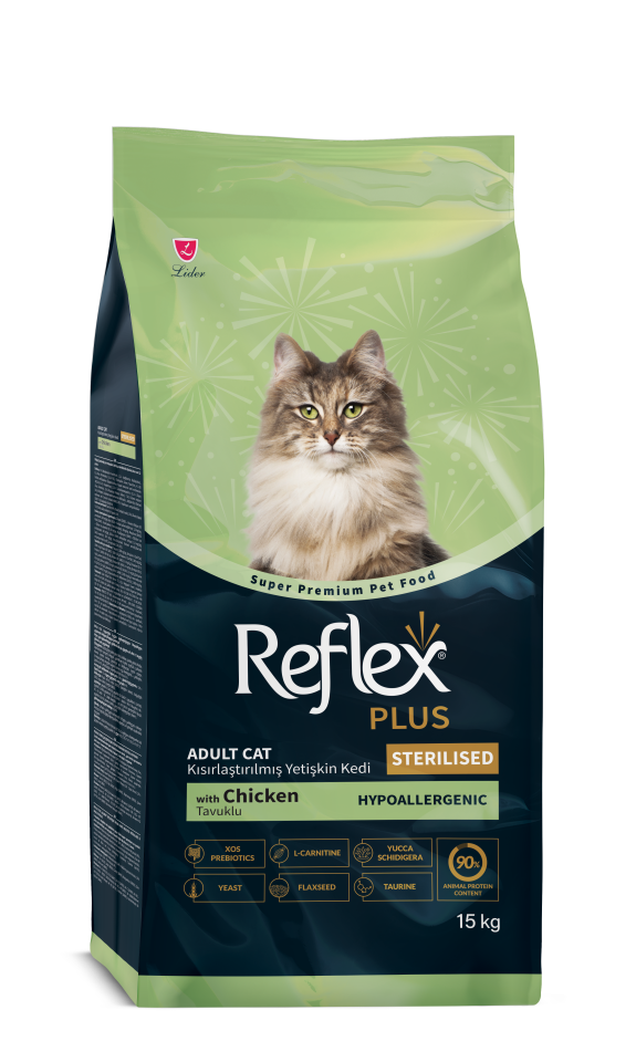 Reflex Plus Tavuklu Yetişkin Kısırlaştırılmış Kedi Maması 15 Kg