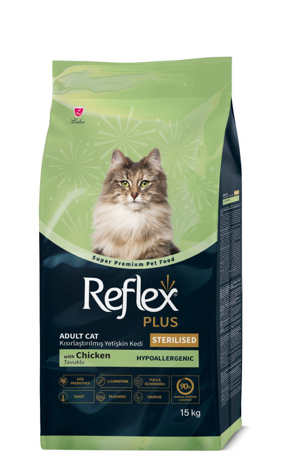 Reflex Plus Tavuklu Yetişkin Kısırlaştırılmış Kedi Maması 15 Kg