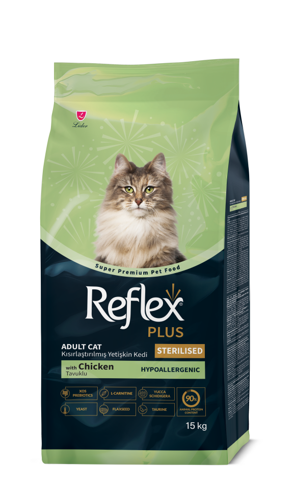 Reflex Plus Tavuklu Yetişkin Kısırlaştırılmış Kedi Maması 15 Kg