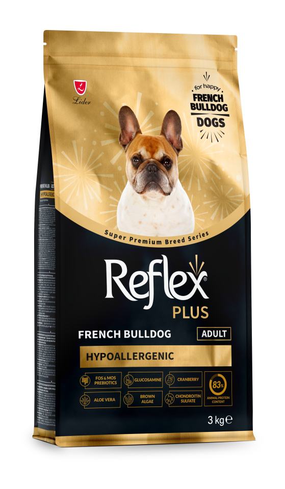 Reflex Plus French Bulldog Hipoalerjenik Yetişkin Köpek Maması 3 Kg