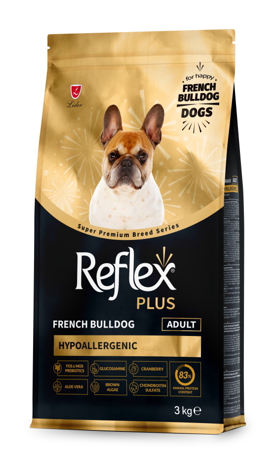 Reflex Plus French Bulldog Hipoalerjenik Yetişkin Köpek Maması 3 Kg