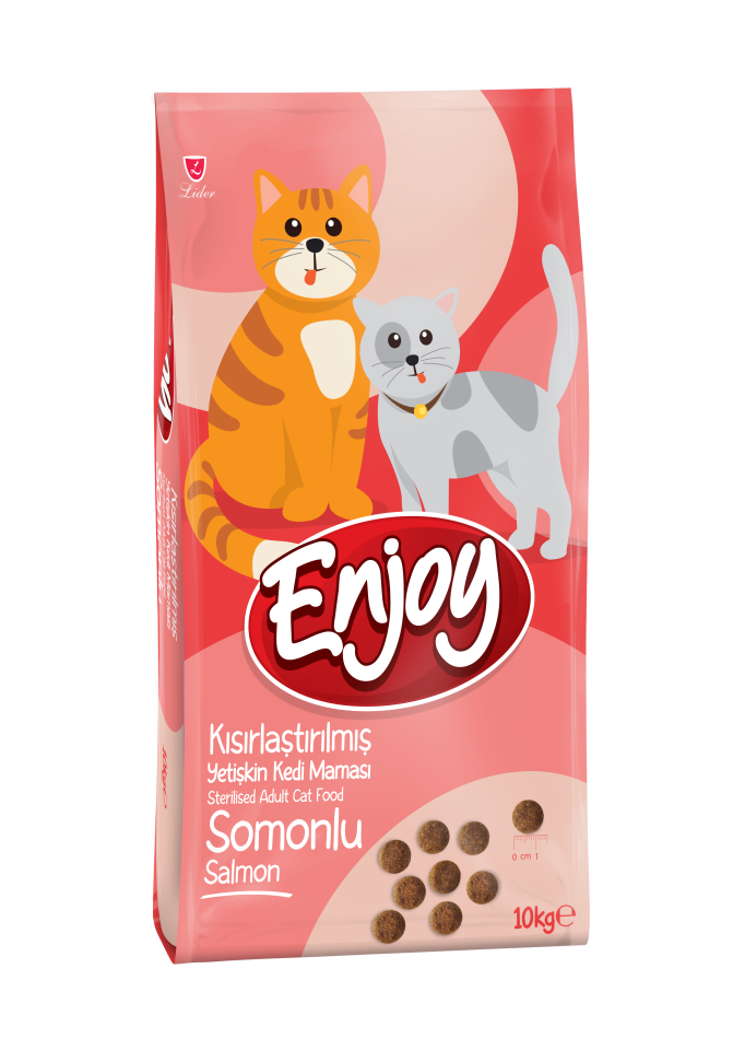 Enjoy Somonlu Kısırlaştırılmış Kedi Maması 10 kg