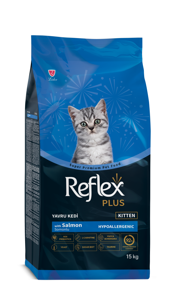 Reflex Plus Kitten Somonlu Yavru Kedi Maması 15 Kg