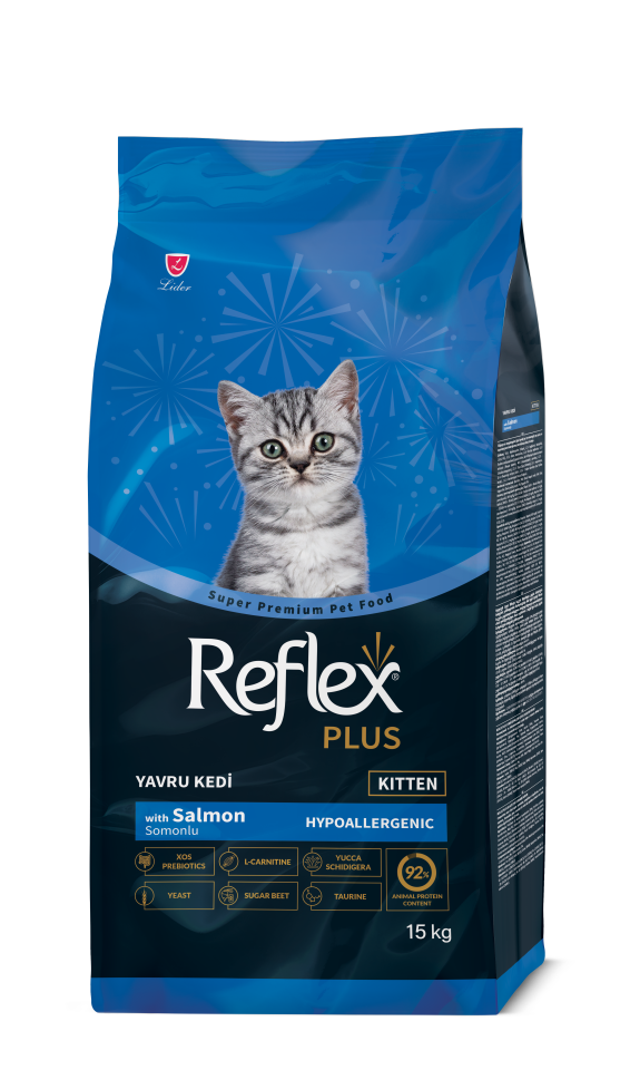 Reflex Plus Kitten Somonlu Yavru Kedi Maması 15 Kg