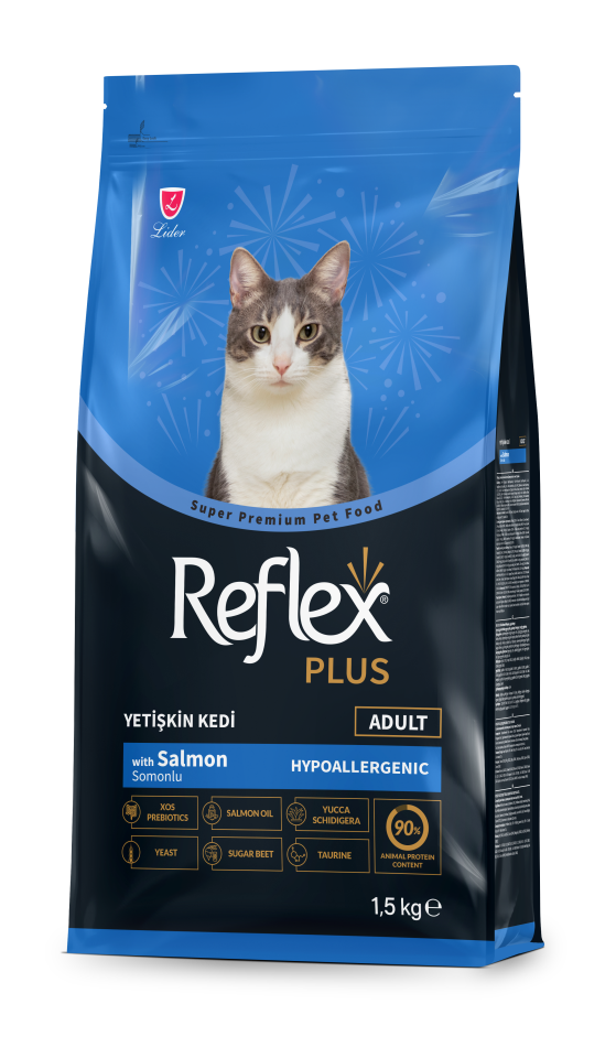 Reflex Plus Hipoalerjenik Somonlu Yetişkin Kedi Maması 1,5 kg