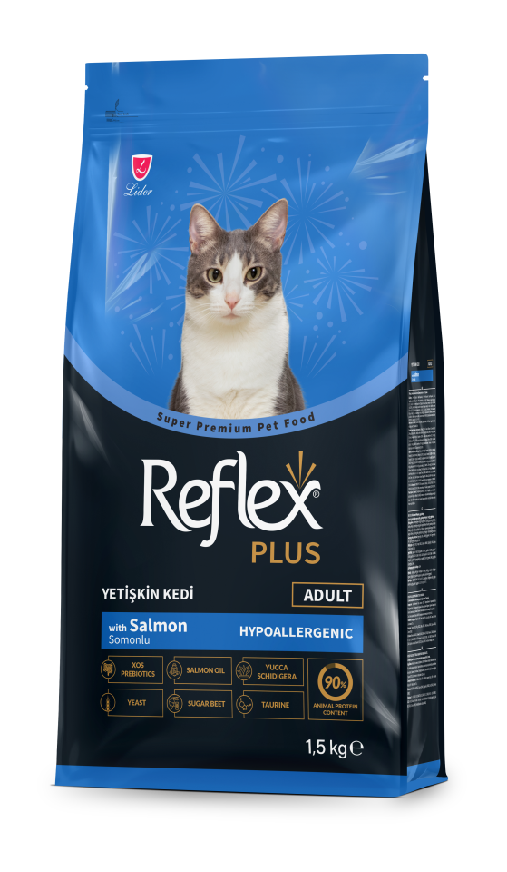 Reflex Plus Hipoalerjenik Somonlu Yetişkin Kedi Maması 1,5 kg