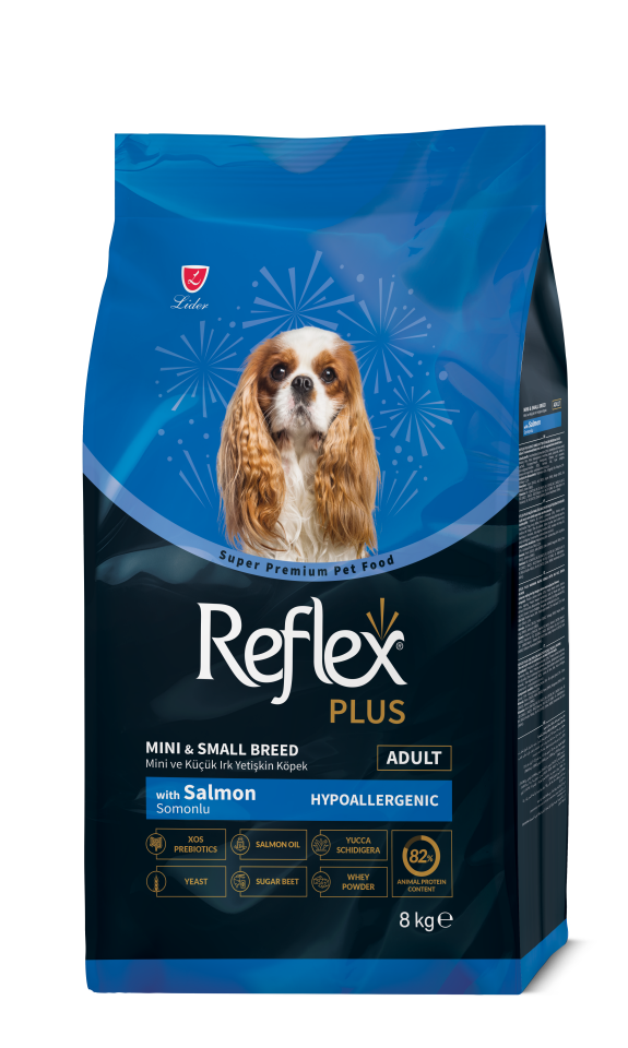 Reflex Plus Mini Irk Somonlu Yetişkin Köpek Maması 8 Kg