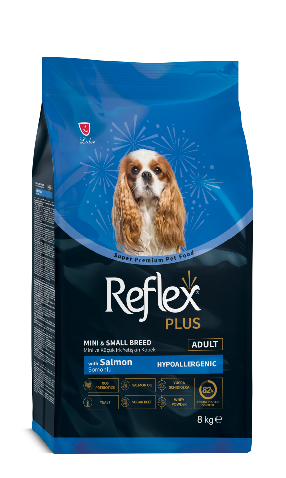 Reflex Plus Mini Irk Somonlu Yetişkin Köpek Maması 8 Kg