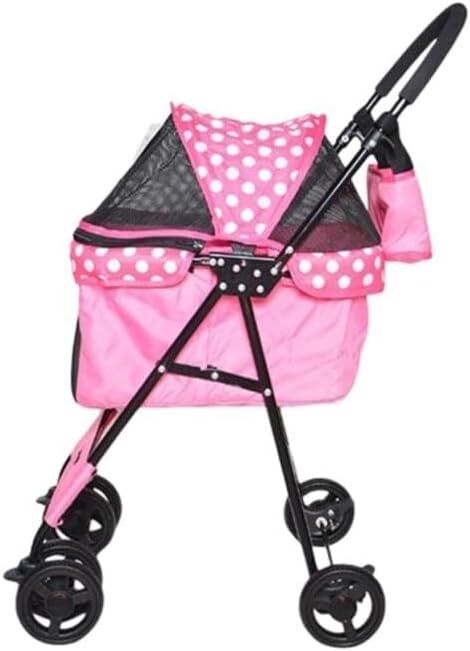 Zampa Nova Kedi ve Köpek Arabası Pembe 52x76.5x95 Cm