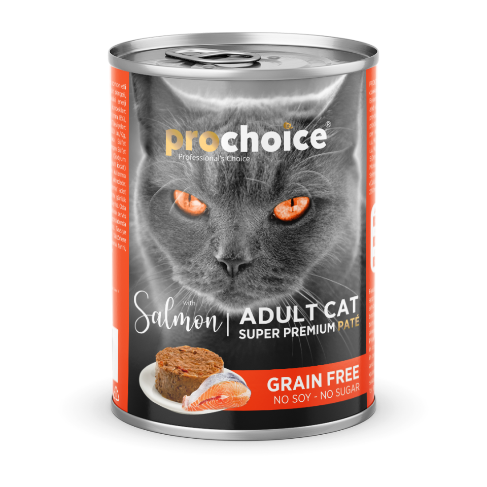 ProChoice Yetişkin Kediler Için Tahılsız, Somon Balıklı Ezme 400 gr