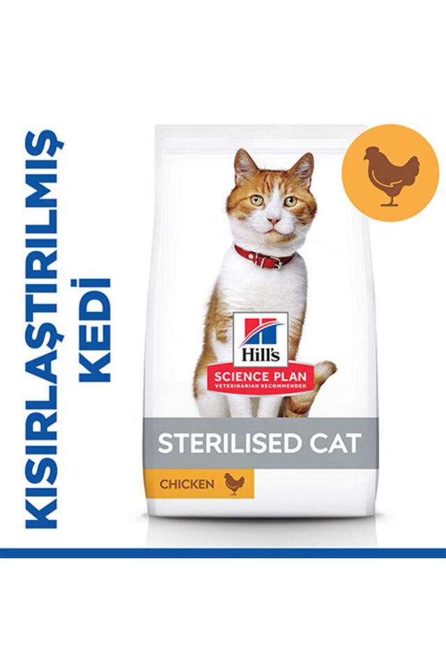 Hill’s SCIENCE PLAN Sterilised Tavuklu Kısırlaştırılmış Kedi Maması 3 Kg