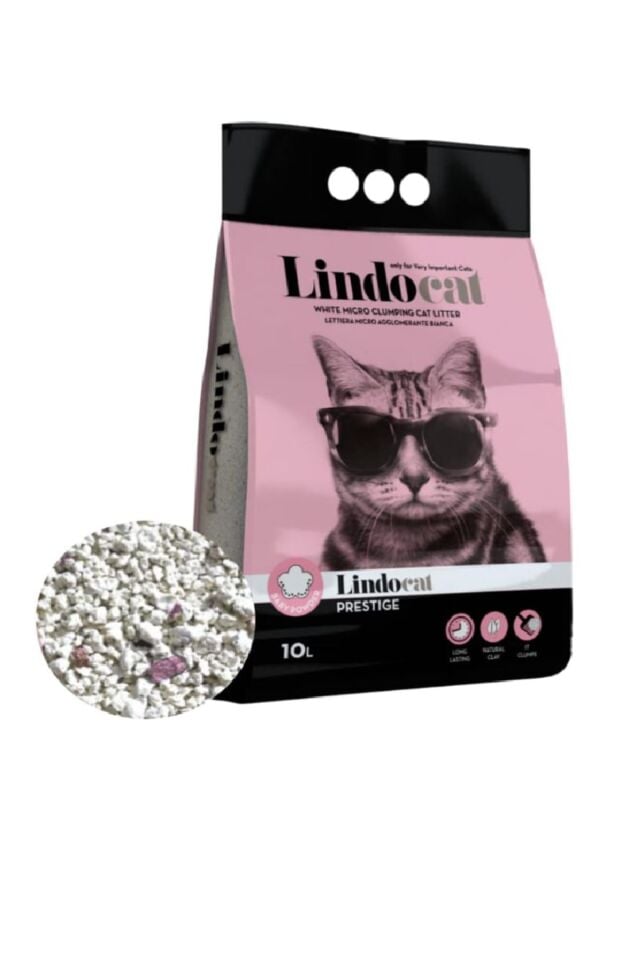 Lindocat Bebek Pudralı Ince Taneli Topaklaşan Kedi Kumu 10 Lt