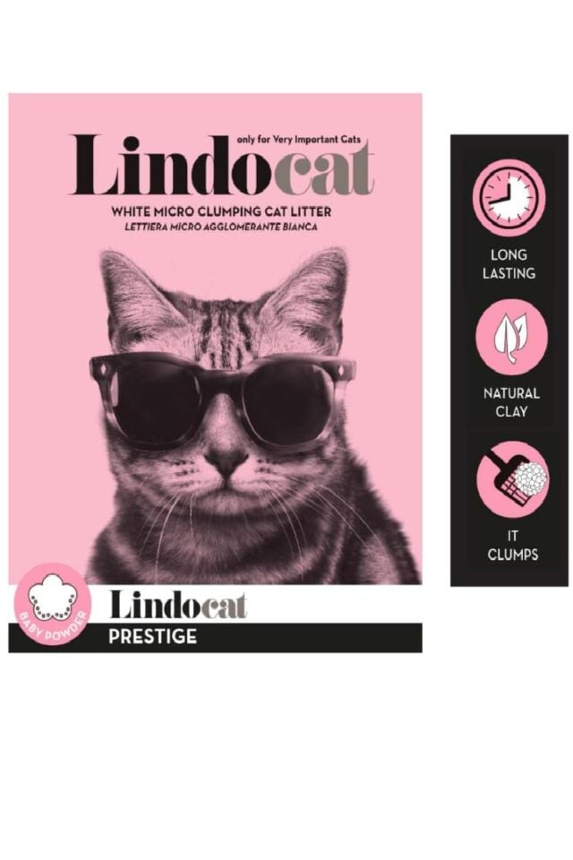 Lindocat Bebek Pudralı Ince Taneli Topaklaşan Kedi Kumu 10 Lt