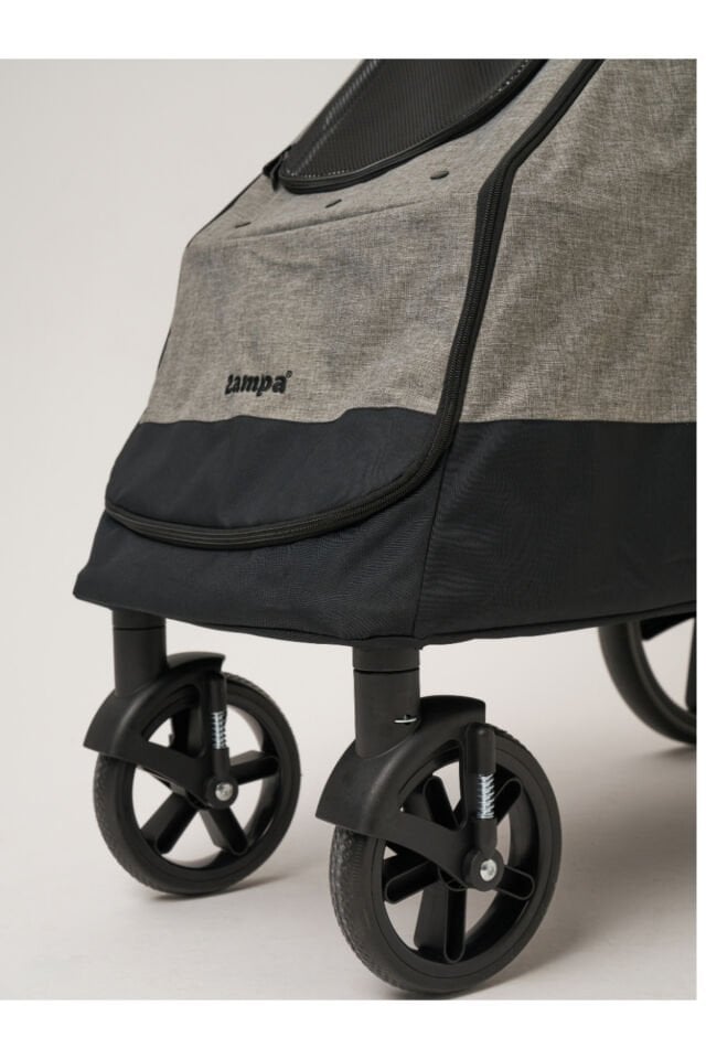 Zampa Alonso Kedi ve Köpek Arabası Gri 60x97x111 Cm