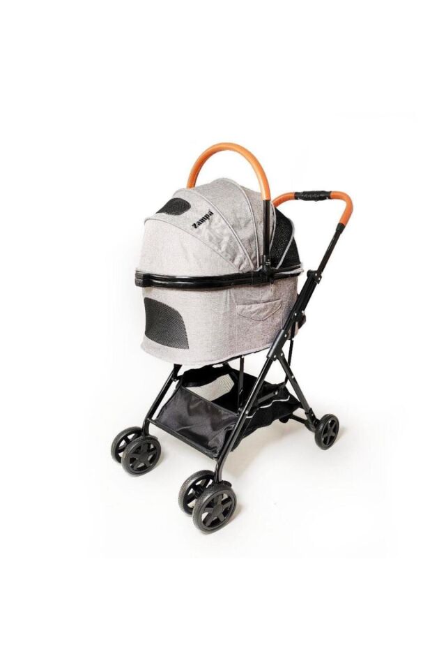 Zampa Bottas Kedi ve Köpek Arabası Gri 48x80x99 Cm