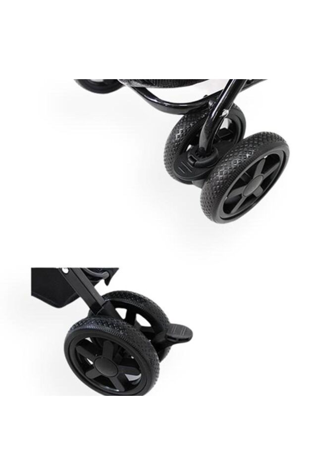 Zampa Perez Kedi ve Köpek Arabası Siyah 42x63x89 Cm