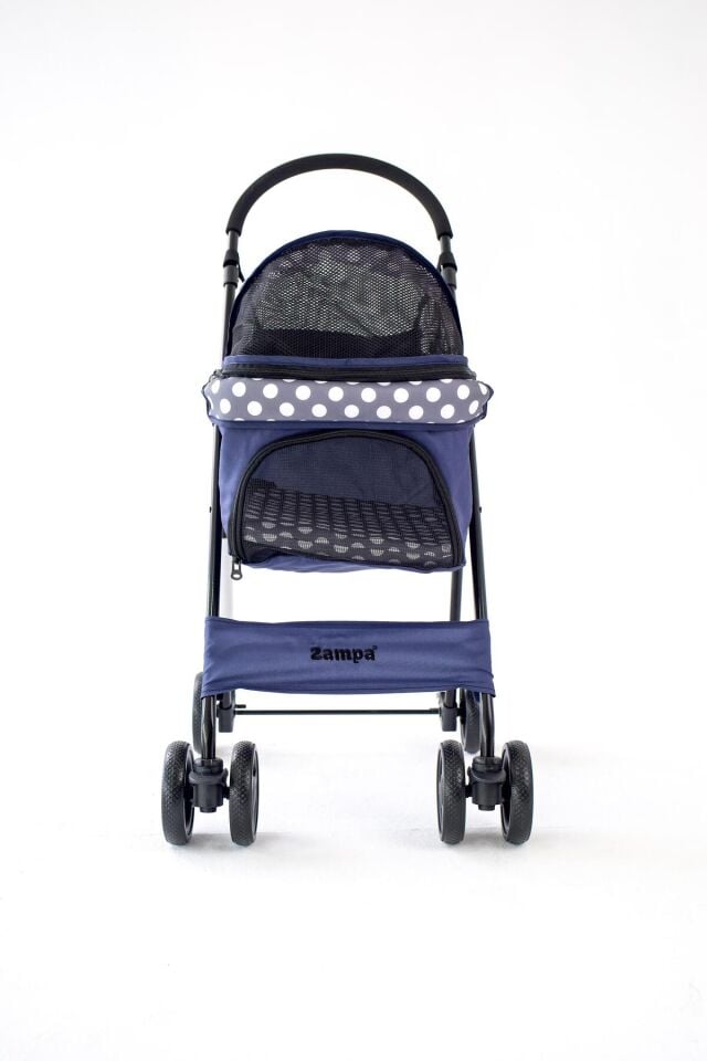 Zampa Perez Kedi ve Köpek Arabası Lacivert 42x63x89 Cm