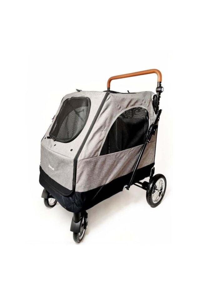Zampa Stroll Kedi ve Köpek Arabası Gri 69x81x110 Cm